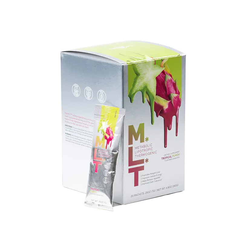 Box and Satchet of MLT Tropical Punch